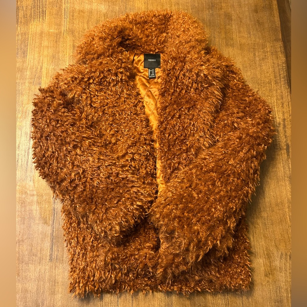 Forever 21 Brown Teddy Jacket